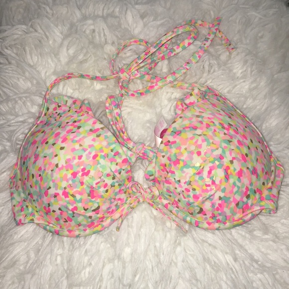Victoria's Secret Other - Victoria's Secret Gold Speckled Bikini Top